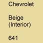 Preview: Chevrolet, Beige (Interior), 641.